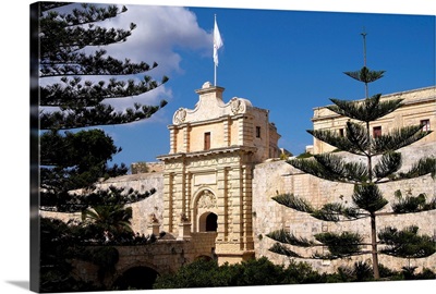 gate to old town, Mdina, Malta, Mediterranean, Europe