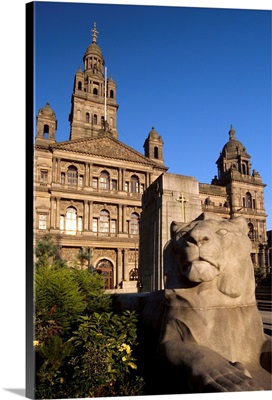 George Square and City Chambers dating from 1888, Glasgow, Scotland, UK