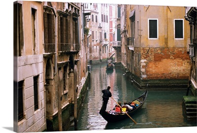 Gondolas on canal near S.Maria Formosa, Venice, Italy