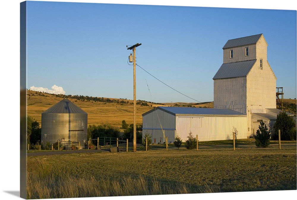 Grain elevator near Bozeman, Montana