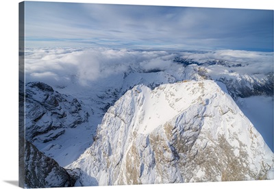 Gran Vernel Covered With Snow, Marmolada Group, Dolomites, Trentino-Alto Adige, Italy