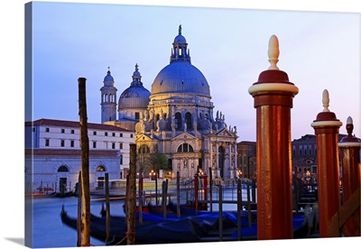 Grand Canal with Church of Santa Maria della Salute, Venice, Veneto, Italy