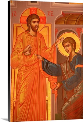 Greek Orthodox icon depicting Christ showing his wounds, Greece