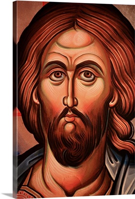 Greek Orthodox icon depicting Christ, Thessaloniki, Macedonia, Greece