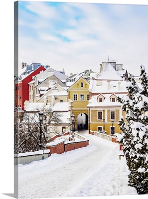 Grodzka Gate And The Old Town, Winter, Lublin, Lublin Voivodeship, Poland