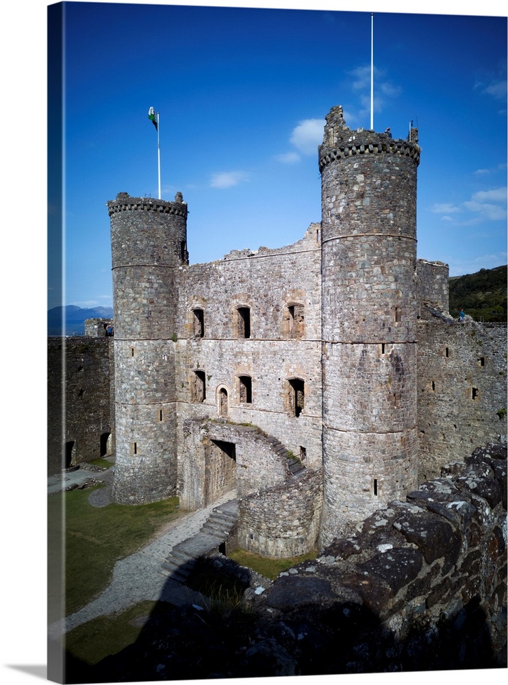 Harlech Castle, UNESCO World Heritage Site, Harlech, Gwynedd, Wales, United Kingdom, Europe