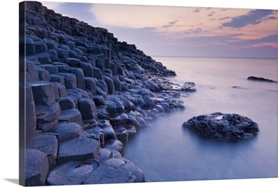 Hexagonal basalt columns of the Giant's Causeway, Ulster, Northern Ireland