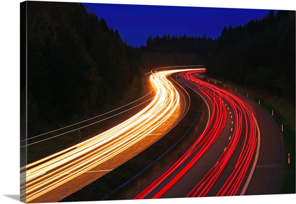 Highway A1 near Hermeskeil, Rhineland-Palatinate, Germany