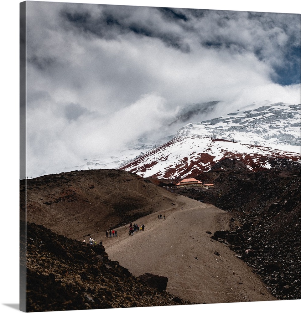 Hiking towards the refuge, Cotopaxi Volcano, Ecuador