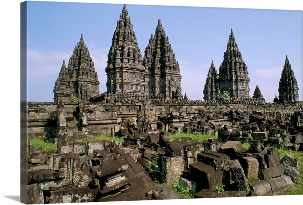 Hindu temples of Candi Prambanan,  island of Java, Indonesia