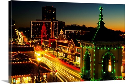 Holiday lights, Country Club Plaza, Kansas City, Missouri
