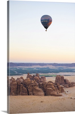 Hot Air Balloon Flight Over Hegra Site, Saudi Arabia