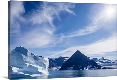 Huge iceberg, Scoresbysund, Northeast Greenland, Polar Regions