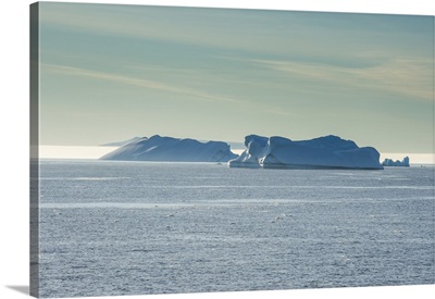 Icebergs floating in Hope Bay, Antarctica