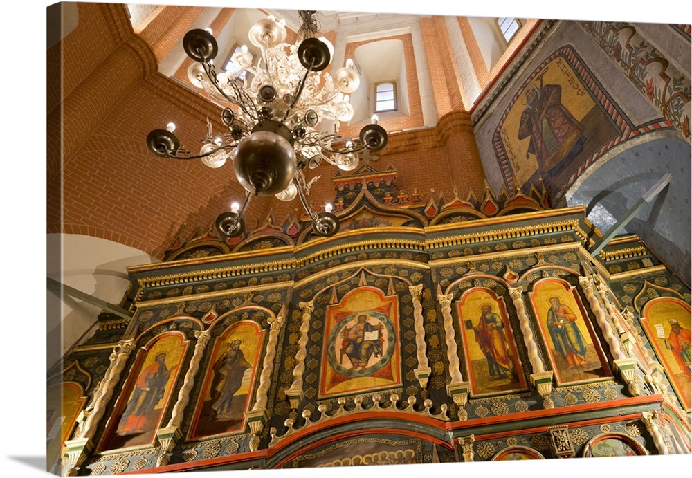 Iconostasis inside St. Basil's Cathedral, Moscow, Russia