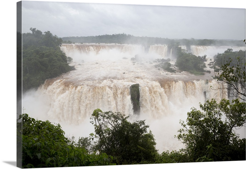 Iguazu Falls from Brazilian side, Iguazu National Park, UNESCO World Heritage Site, Brazil, South America