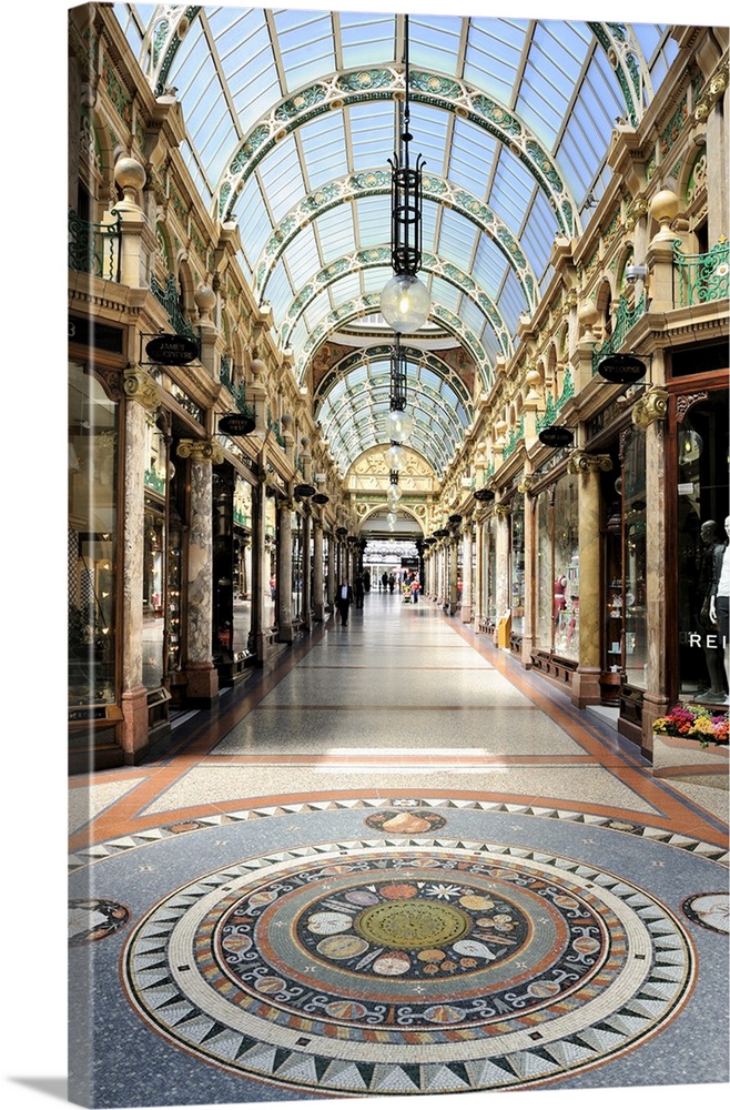 Interior of Cross Arcade, Leeds, West Yorkshire, England, United Kingdom, Europe