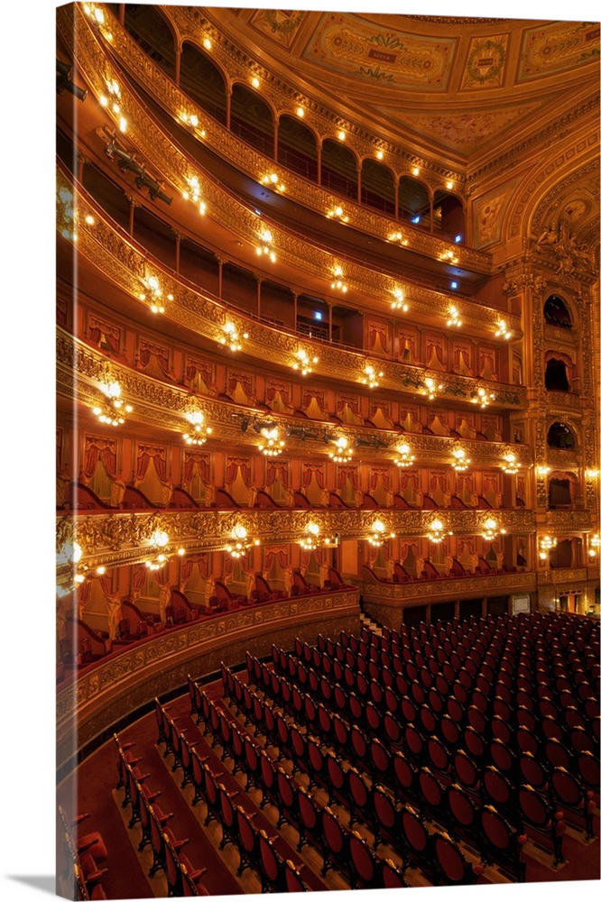 Interior view of Teatro Colon and its Concert Hall, Buenos Aires, Buenos Aires Province, Argentina, South America