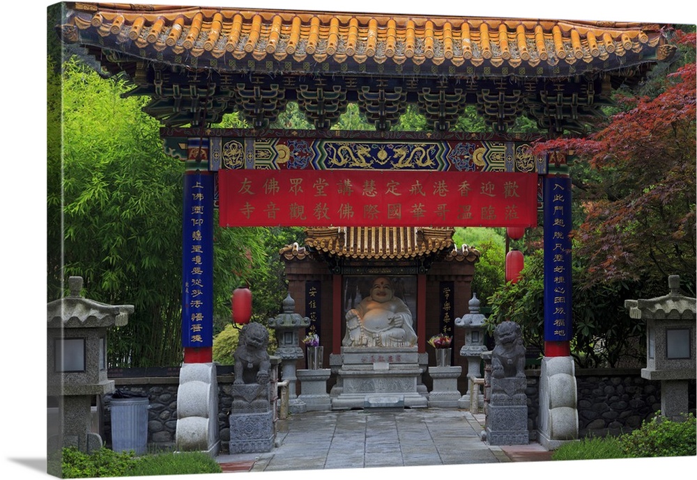 International Buddhist Temple, Richmond, Vancouver, British Columbia, Canada, North America