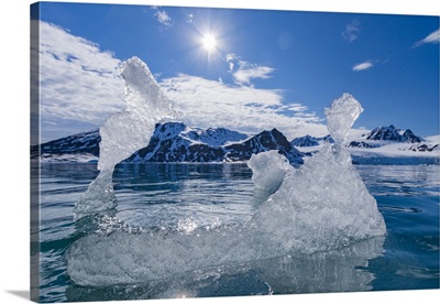 Isfjorden On The Western Side Of Spitsbergen Island In The Svalbard Archipelago, Norway