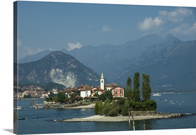 Isola dei Pescatori, from Isola Bella, Borromean Islands, Lake Maggiore, Piedmont, Italy