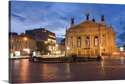 Ivan Franco Opera and Ballet Theatre, Old Town, Lviv, Ukraine