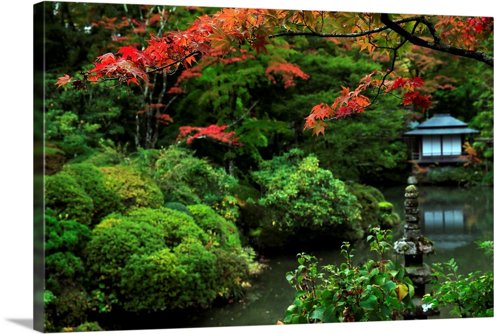 Japanese garden outside the Tokugawa Mausoleum, Nikko, Honshu, Japan, Asia