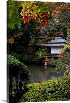 Japanese garden outside the Tokugawa Mausoleum, Nikko, Honshu, Japan
