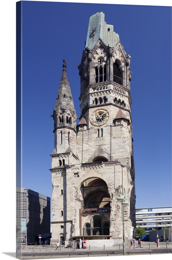 Kaiser Wilhelm Memorial church at Kurfuerstendamm, Berlin, Germany