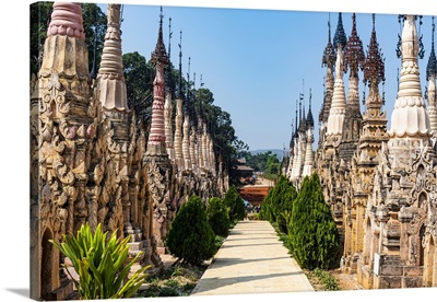 Kakku's Pagoda With Its 2500 Stupas, Kakku, Shan State, Myanmar (Burma), Asia