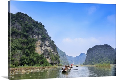 Karst Landscapes of Tam Coc and Trang An in the Red River area, near Ninh Binh, Vietnam