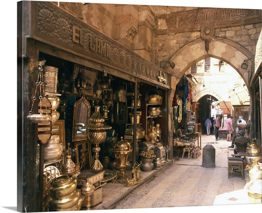 Khan-el-Khalili Bazaar, Cario, Egypt, Africa