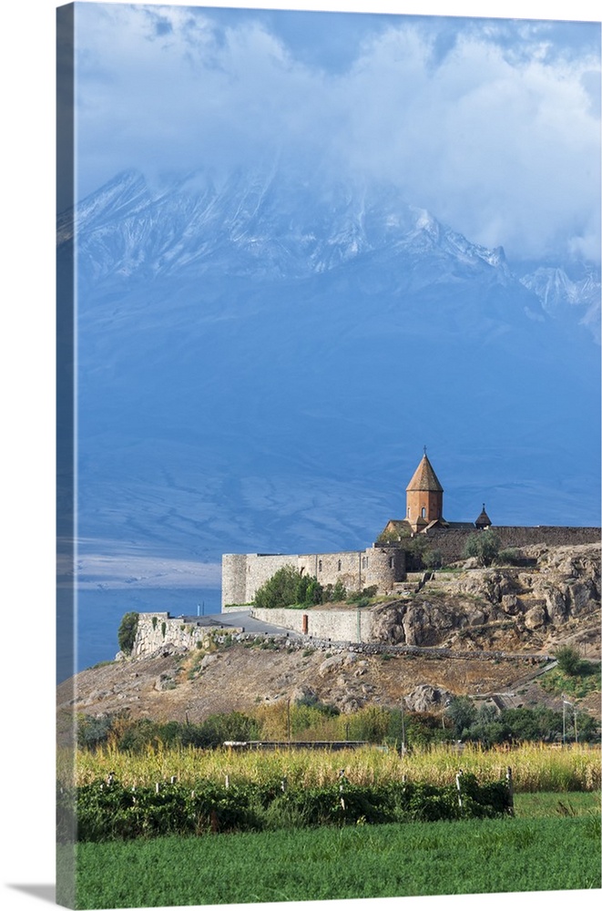 Khor Virap Monastery and Apostolic church at the foot of Mount Ararat, Ararat Province, Armenia, Caucasus, Asia