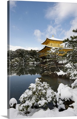 Kinkaku-ji Temple, in winter, Kyoto, Japan