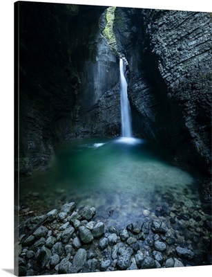 Kobarid Waterfall, Caporetto, Gorizia, Triglav National Park, Upper Carniola, Slovenia