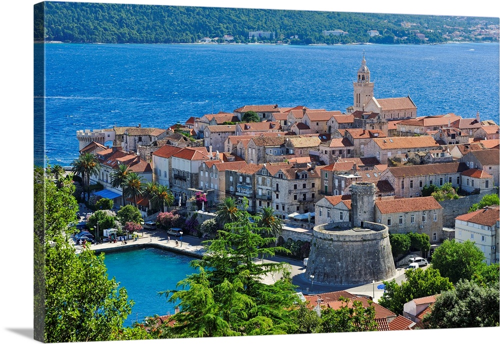 Korcula old town, Korcula island, Croatia, Southeast Europe