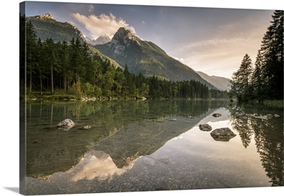 Lake Hintersee, Berchtesgadener Alpen, Bavaria, Germany