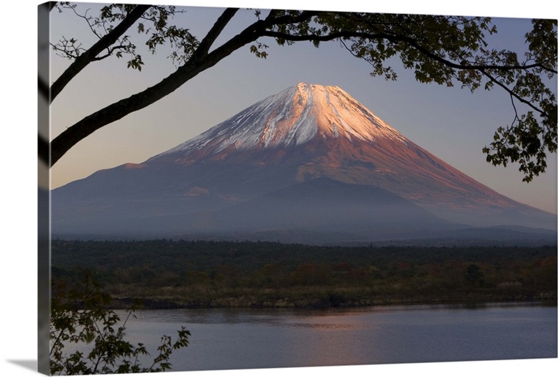 Lake Shoji-ko and Mount Fuji, Fuji-Hakone-Izu National Park, Honshu ...