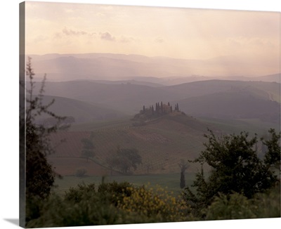 Landscape near San Quirico d'Orcia, Val d'Orcia, Tuscany, Italy