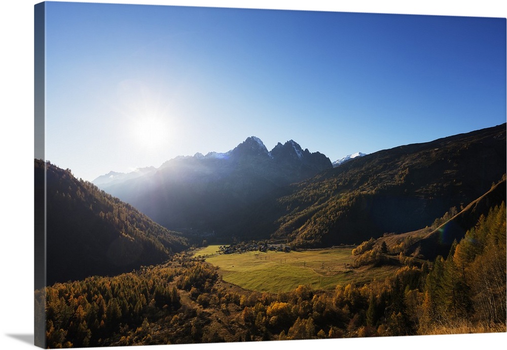 Le Tour, autumn, Chamonix, Haute Savoie, Rhone Alpes, French Alps, France, Europe