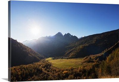 Le Tour, autumn, Chamonix, Haute Savoie, Rhone Alpes, French Alps, France