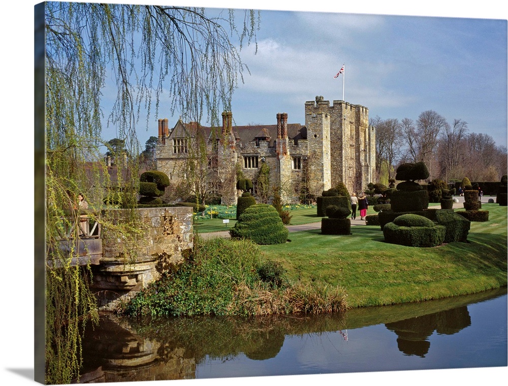 Leeds Castle, first used as a royal castle in the 9th century, rebuilt in stone by the Normans around 1120, near Maidstone...