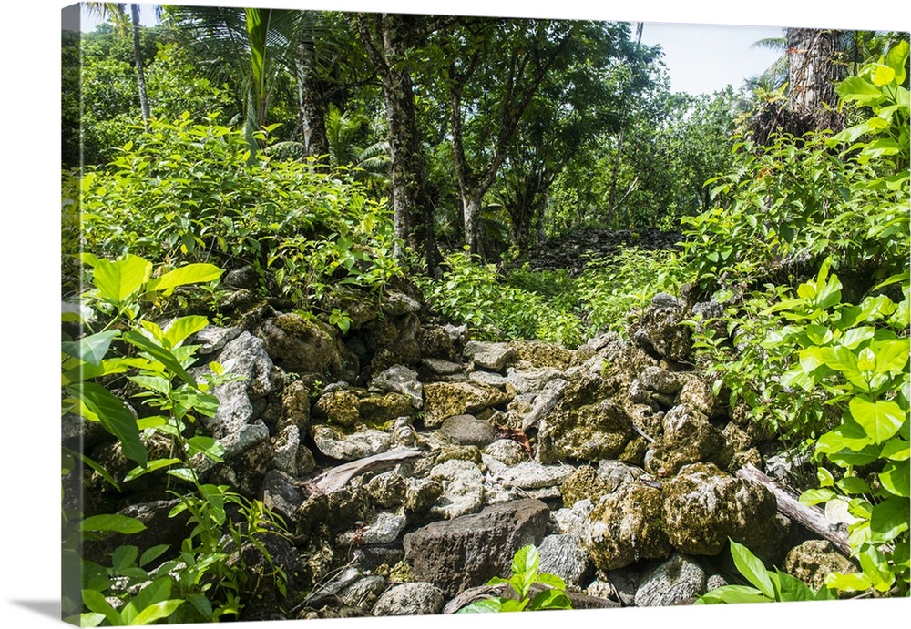 Lelu (Leluh) archaeological site, Kosrae, Federated States of Micronesia, South Pacific
