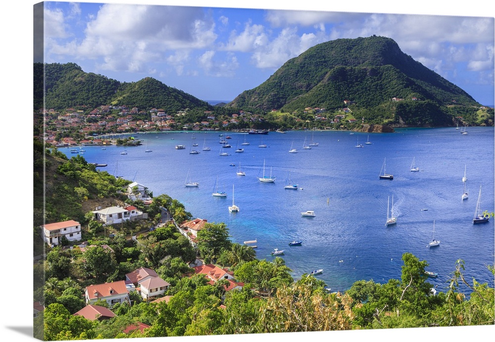 Beautiful Les Saintes Bay, Bourg des Saintes, Terre de Haut, Iles Des Saintes, Guadeloupe, Leeward Islands, West Indies, C...