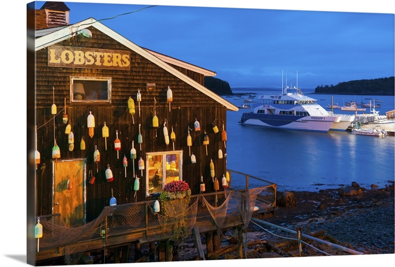 Lobster restaurant, Bar Harbor, Mount Desert Island, Maine, New England