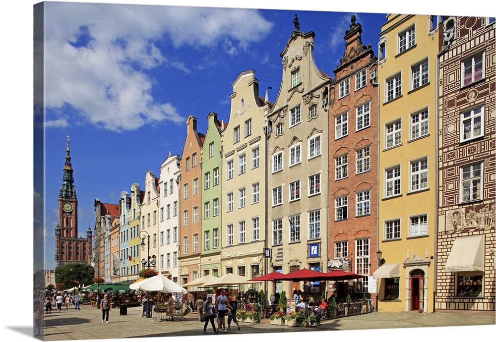 Long Market in Gdansk, Gdansk, Pomerania, Poland