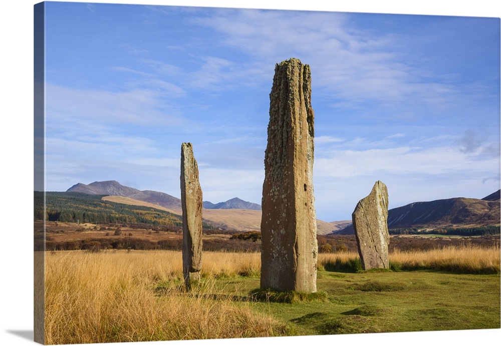 Machrie Moor stone circles, Isle of Arran, North Ayrshire, Scotland, United Kingdom, Europe