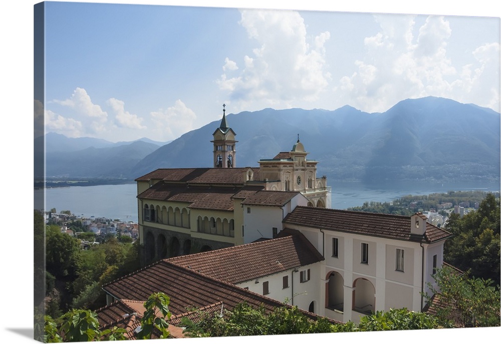 Madonna del Sasso, Monastery, Orselina, Locarno, Lake Maggiore, Ticino, Switzerland, Europe
