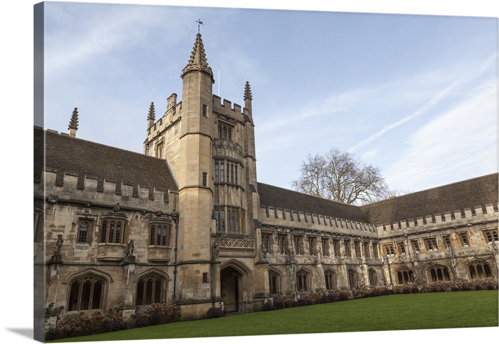 Magdalen College Cloister, Oxford, Oxfordshire, England, UK