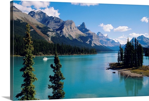 Maligne Lake, Rocky Mountains, Alberta, Canada | Great Big Canvas